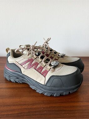 Skechers Work Fannter Comp Safety Toe Slip-Resistant Sole Sneakers Women's 8.5